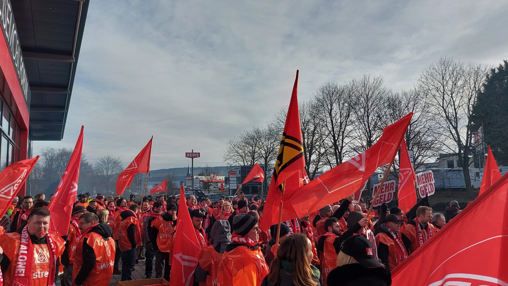 Warnstreik bei Euramobil Sprendlingen