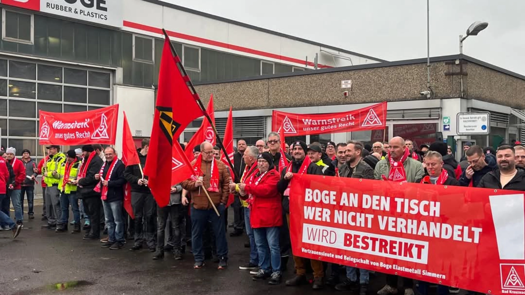 Boge Elastmetall Simmern Warnstreik