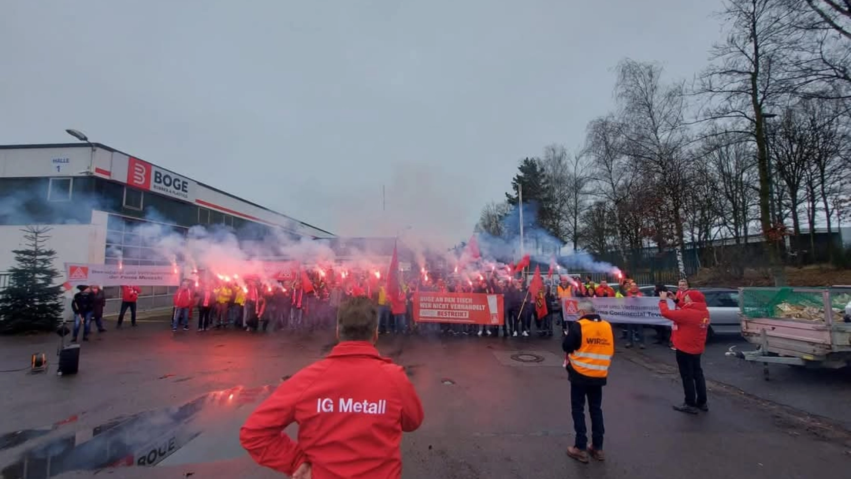 Boge Elastmetall Simmern Warnstreik