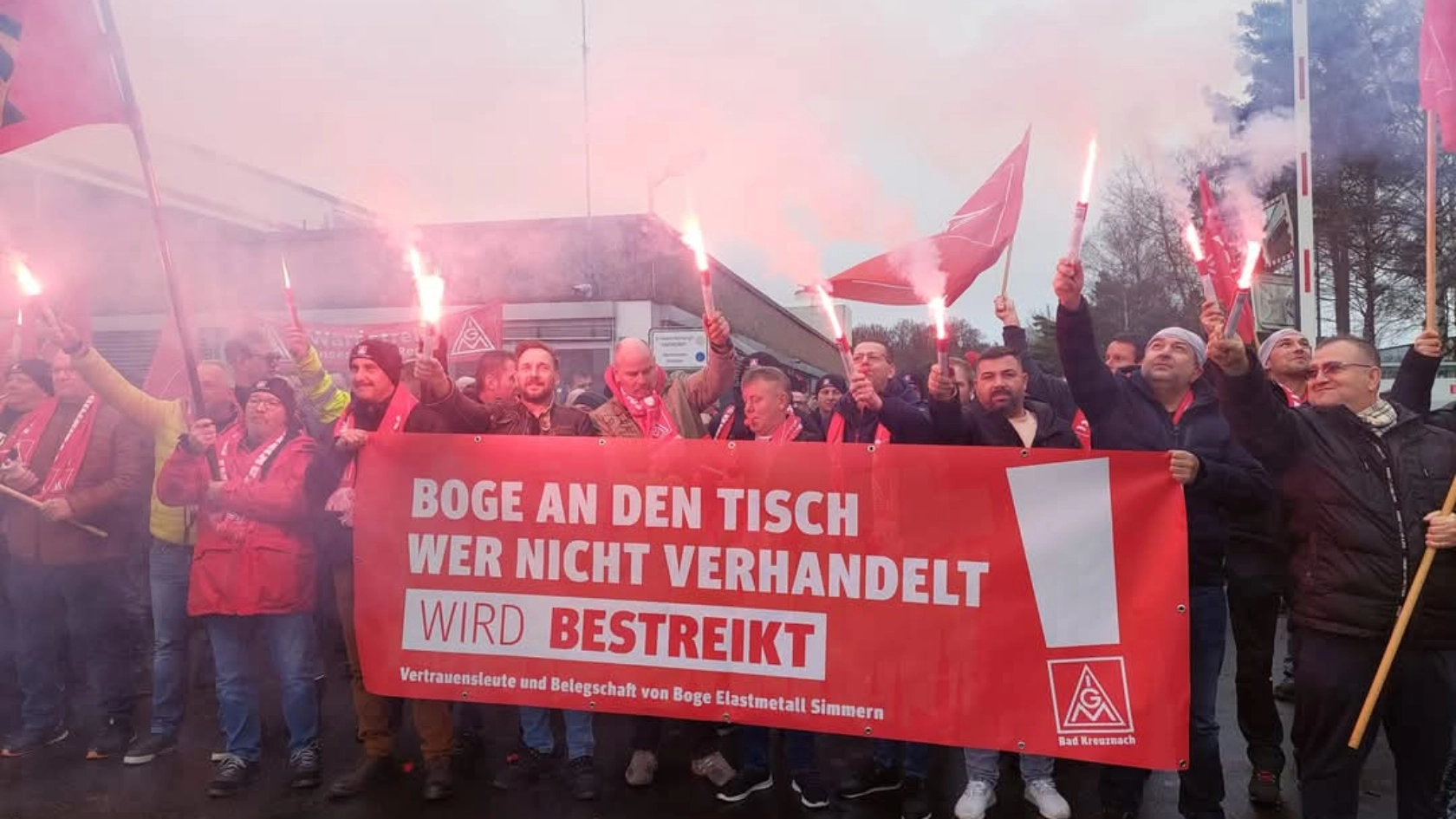 Boge Elastmetall Simmern Warnstreik