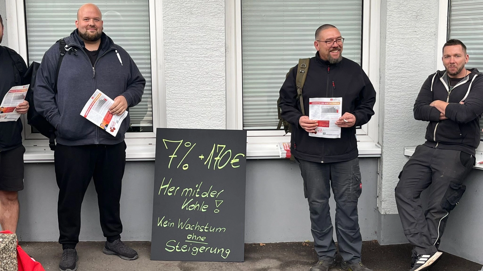 Verhandlungsbegleitende Aktion in den Betrieben