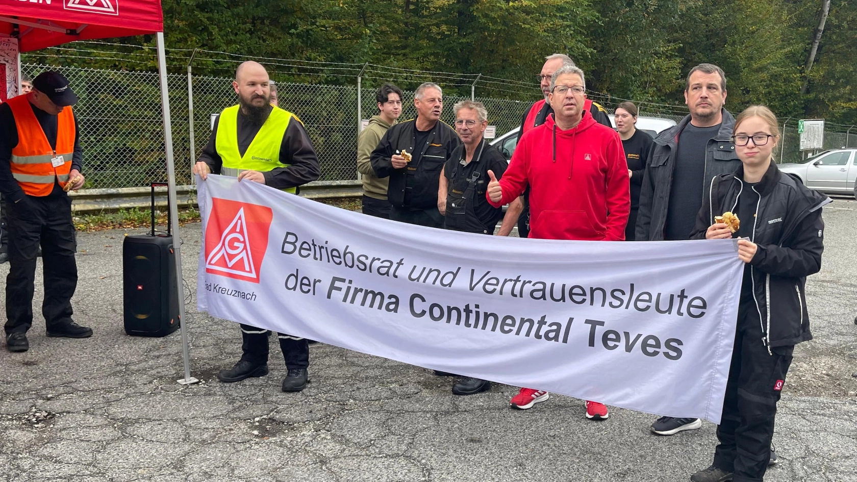 Verhandlungsbegleitende Aktion in den Betrieben