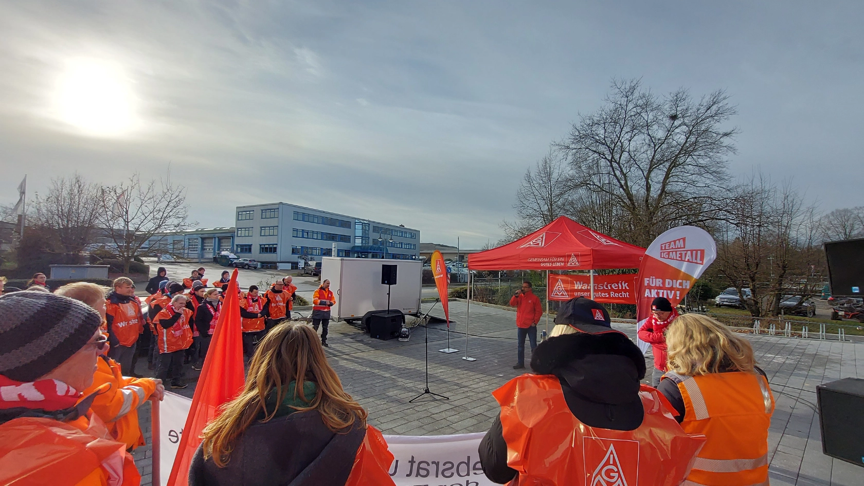 Warnstreik bei Euramobil Sprendlingen