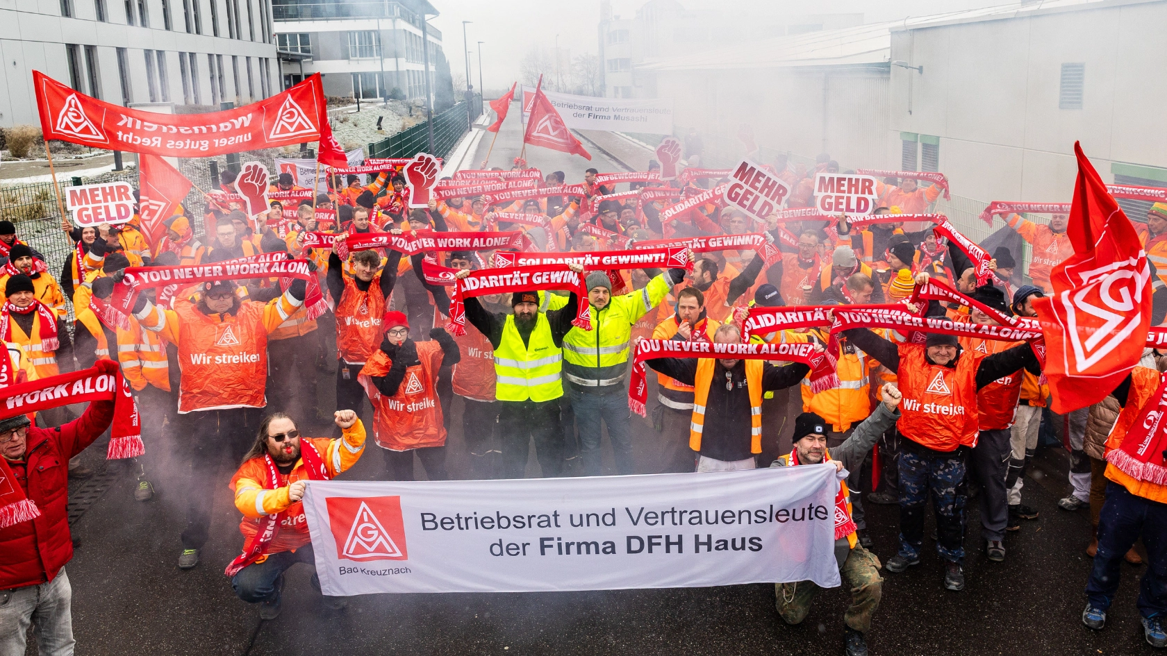 Warnstreik bei DFH in Simmern