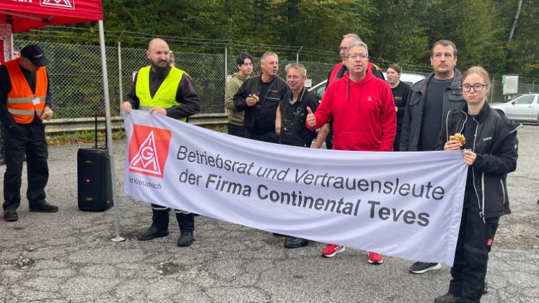 Verhandlungsbegleitende Aktion in den Betrieben