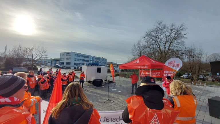 Warnstreik bei Euramobil Sprendlingen
