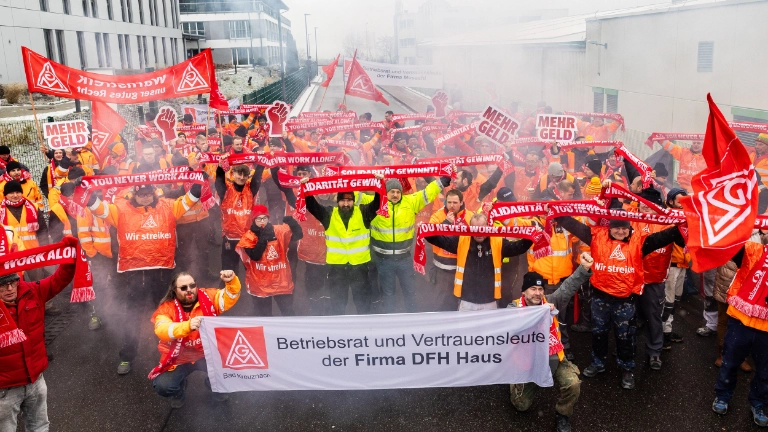 Warnstreik bei DFH in Simmern