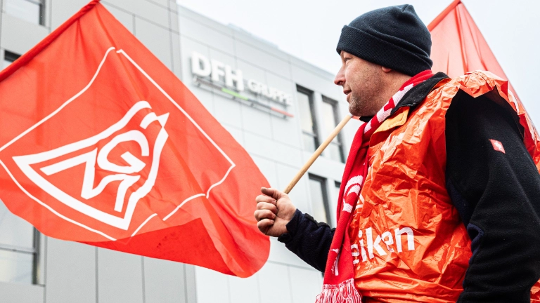 Warnstreik bei DFH in Simmern